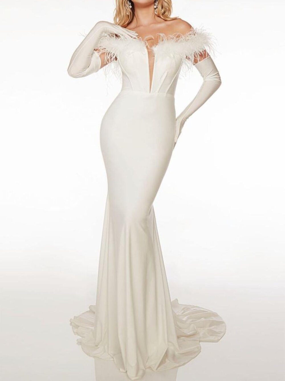 White Formal Gown